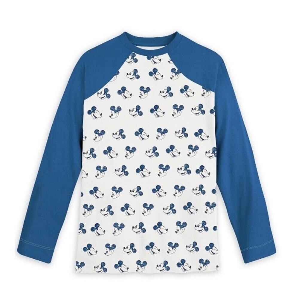 Disney Allover Classic Mickey Mouse Women’s Large Baseball Tee